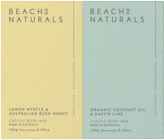 Coles Beach rd naturals body bar 150g offer