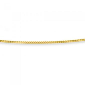 Prouds 9ct gold 45cm solid curb chain offer