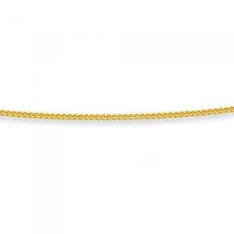 Prouds 9ct gold 50cm solid curb chain offer