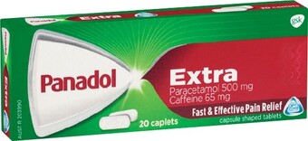 IGA Panadol extra paracetamol 500mg caplets 20 pack*** offer