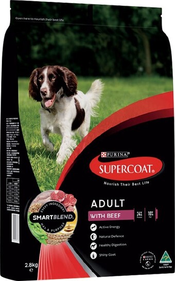 IGA Supercoat smart blend dry dog food 2.6‑2.8kg selected varieties offer