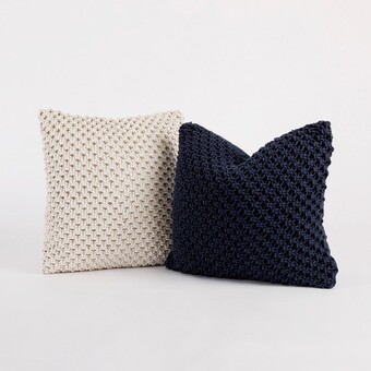 Pillow Talk Harbour square cushion by habitat offer