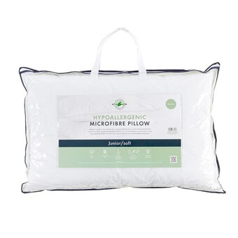 Pillow Talk Hypoallergenic microfibre junior/soft pillow by greenfirst® offer