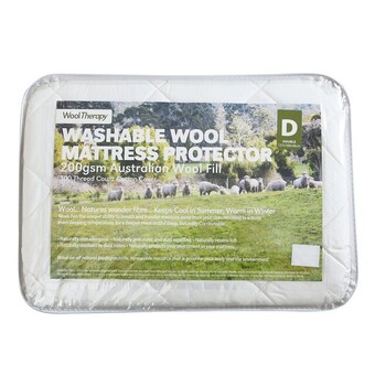 Pillow Talk Washable wool mattress protector by wool therapy offer