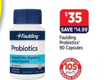 Star Discount Chemist Faulding Probiotics* 90 Capsules offer