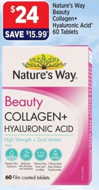 Star Discount Chemist Nature's Way Beauty Collagen+ Hyaluronic Acid* offer