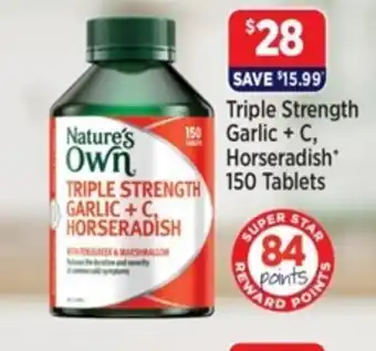 Triple Strength Garlic + C, Horseradish*