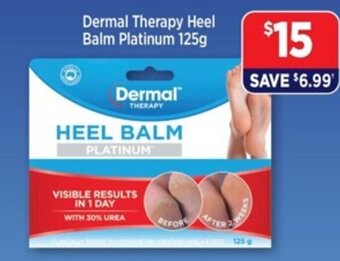 Star Discount Chemist Dermal Therapy Heel Balm Platinum 125g offer