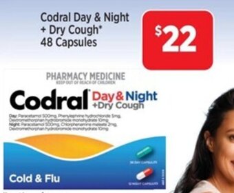 Codral Day & Night + Dry Cough* 48 Capsules