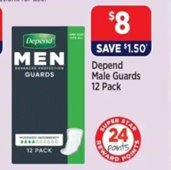 Star Discount Chemist Depend Male Guards 12 Pack offer