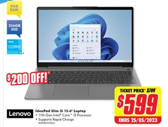 The Good Guys Lenovo IdeaPad Slim 3i 15.6" Laptop offer