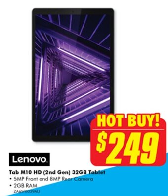 The Good Guys Lenovo. Tab M10 HD (2nd Gen) 32GB Tablet offer