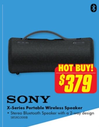 The Good Guys SONY X-Series Portable Wireless Speaker offer