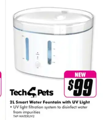 The Good Guys 2L Smart Water Fountain with UV Light offer