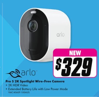 The Good Guys Pro 5 2K Spotlight Wire-Free Camera offer