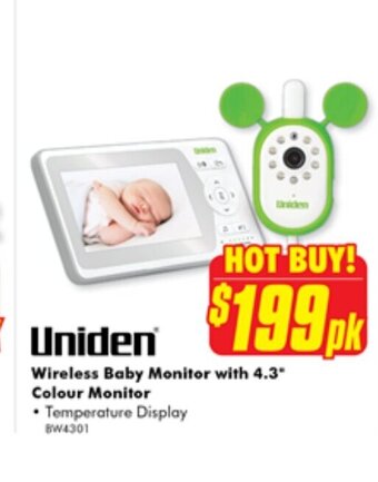 The Good Guys Wireless Baby Monitor with 4.3" Colour Monitor offer