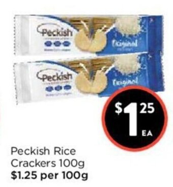 Foodworks Peckish Rice Crackers 100g offer