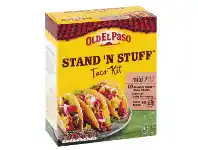 Woolworths Old El Paso Tortilla Pockets Kit 375g, Stand ‘n Stuff Kits 275-350g or Standard Taco Kits 290-520g offer