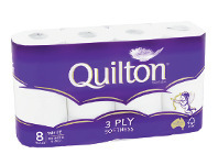 Woolworths Quilton Toilet Tissue Pk 8 offer