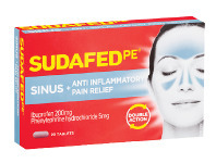 Woolworths Sudafed PE Sinus + Anti-Inflammatory Pain Relief Double Action Pk 20 offer
