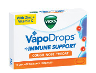 Woolworths Vicks Vapo Drops Immune Support Orange Pk 16 offer