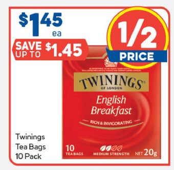 Foodland Twinings Tea Bags 10 Pack offer