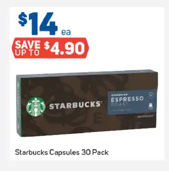 Foodland Starbucks Capsules 30 Pack offer