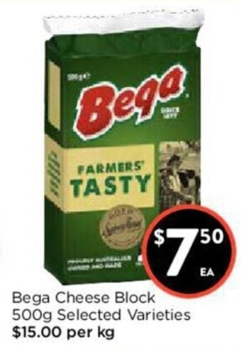 Foodworks Bega Cheese Block 500g offer