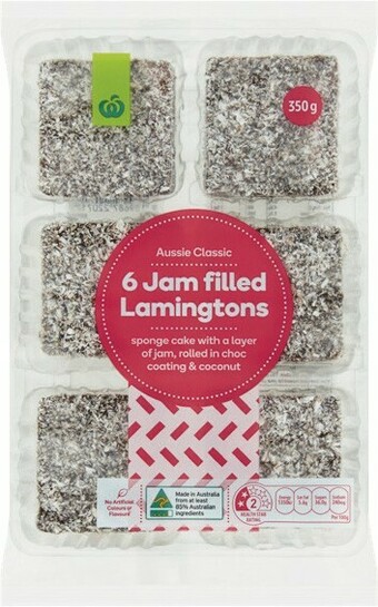 Woolworths Woolworths Lamingtons Plain or Jam Pk 6 or Fingers Pk 18 offer