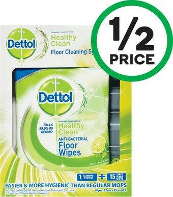 Woolworths Dettol Antibacterial Floor Cleaning System Pk 1 offer