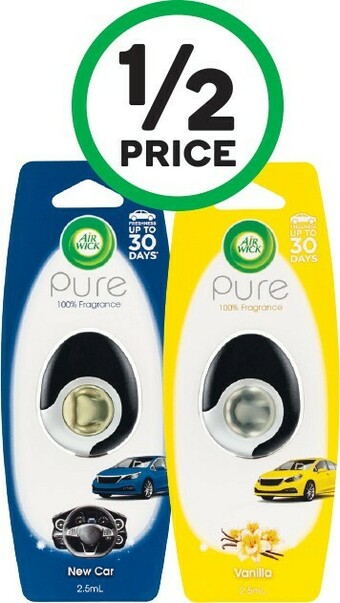 Woolworths Air Wick Pure Car Freshener 2.5ml offer