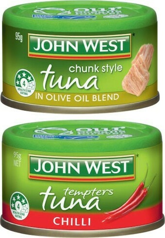 Coles John West Tuna Tempters 90g-95g offer