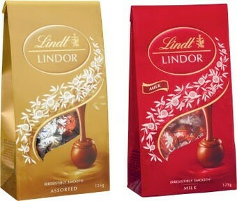 Coles Lindt Lindor Bag 123g-125g offer