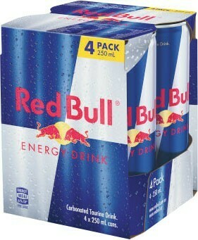 Coles Red Bull Energy Drink 4x250mL offer