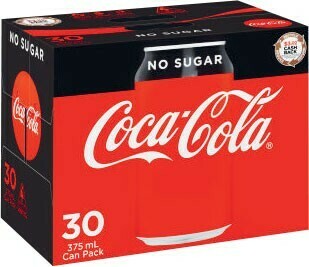 Coles Coca-Cola Soft Drink 30x375mL offer