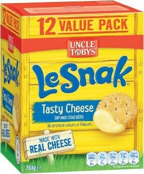 Coles Uncle Tobys Le Snak Value Pack 264g offer