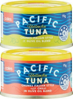 Coles Coles Pacific Tuna 95g offer