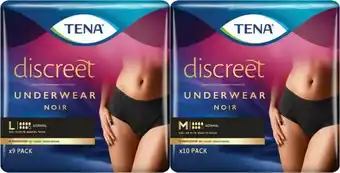 Coles Tena Women’s Discreet Low Waist Noir Pants 9 Pack-10 Pack offer