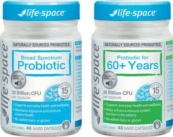 Life-space Probiotic Powder 60+ or Broadspectrum Capsules 40 Pack^