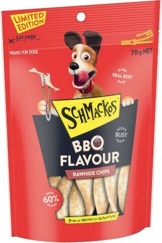 Coles Schmackos BBQ Flavour Dog Treats 70g-130g offer