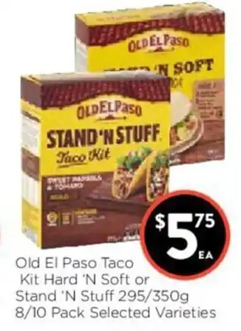 Foodworks Old El Paso Taco Kit Hard 'N Soft or Stand 'N Stuff 295/350g offer