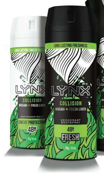 Lynx Body Spray or Antiperspirant Deodorant 165mL