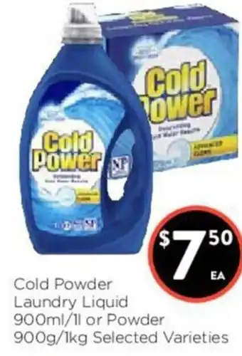 Foodworks Cold Powder Laundry Liquid Powder offer