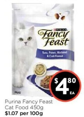 Foodworks Purina Fancy Feast Cat Food 450g offer