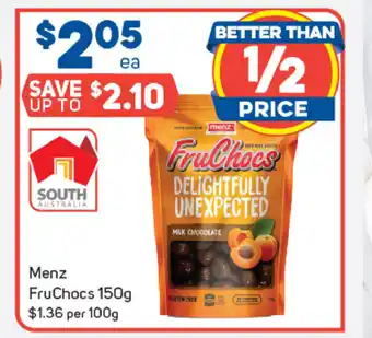 Foodland Menz FruChocs 150g offer