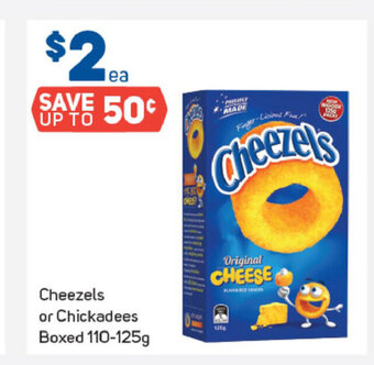 Foodland Cheezels or Chickadees Boxed 110-125g offer