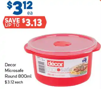 Decor Microsafe Round 800ml