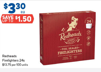 Foodland Redheads Firelighters 24s offer