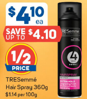 Foodland TRESemmé Hair Spray 360g offer