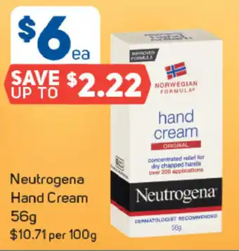 Foodland Neutrogena Hand Cream 56g offer